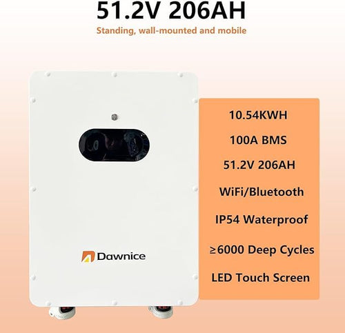 10KW Hybrid Solar Power System Complete Kit 18PCS 550W Solar Panel (10KW) +1Sets 48V 10KW Split Phase Inverter Built in MPPT+ 2Sets-51.2V 206Ah 10kwh Whole House Storage LiFePO4 Lithium Battery