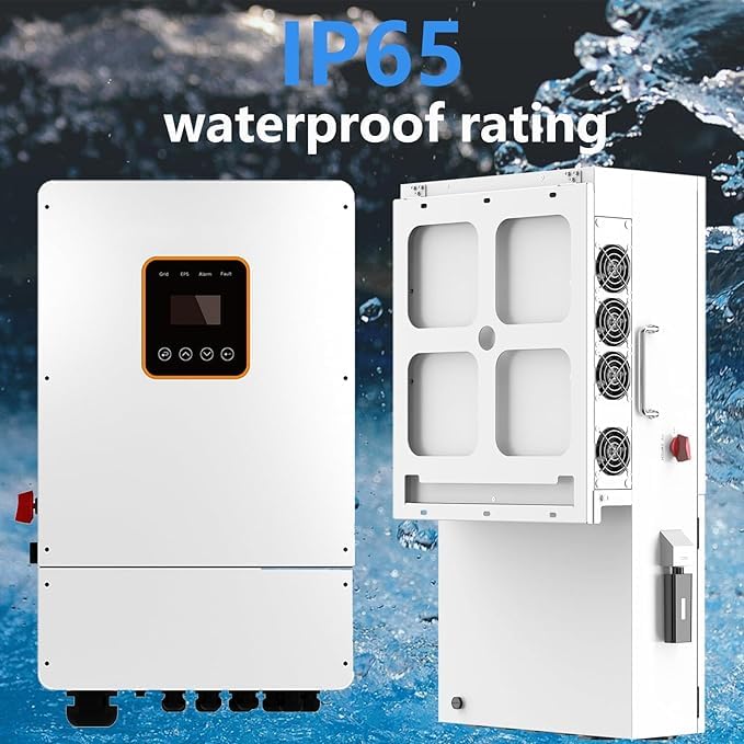 5KWH Hybrid Solar System Complete Kit Home Solar Power System Complete kit 10PCS 550W Solar Panel (5500W) + 1Set 48V 5KW Split Phase Inverter with MPPT Controller + 1Set 5kwh Lithium Battery