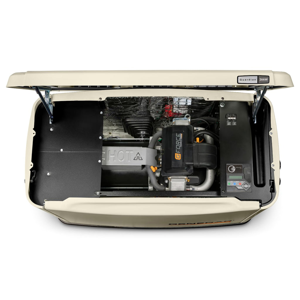 Generac Guardian 26kW Home Generator, Transfer Switch & WiFi Monitoring