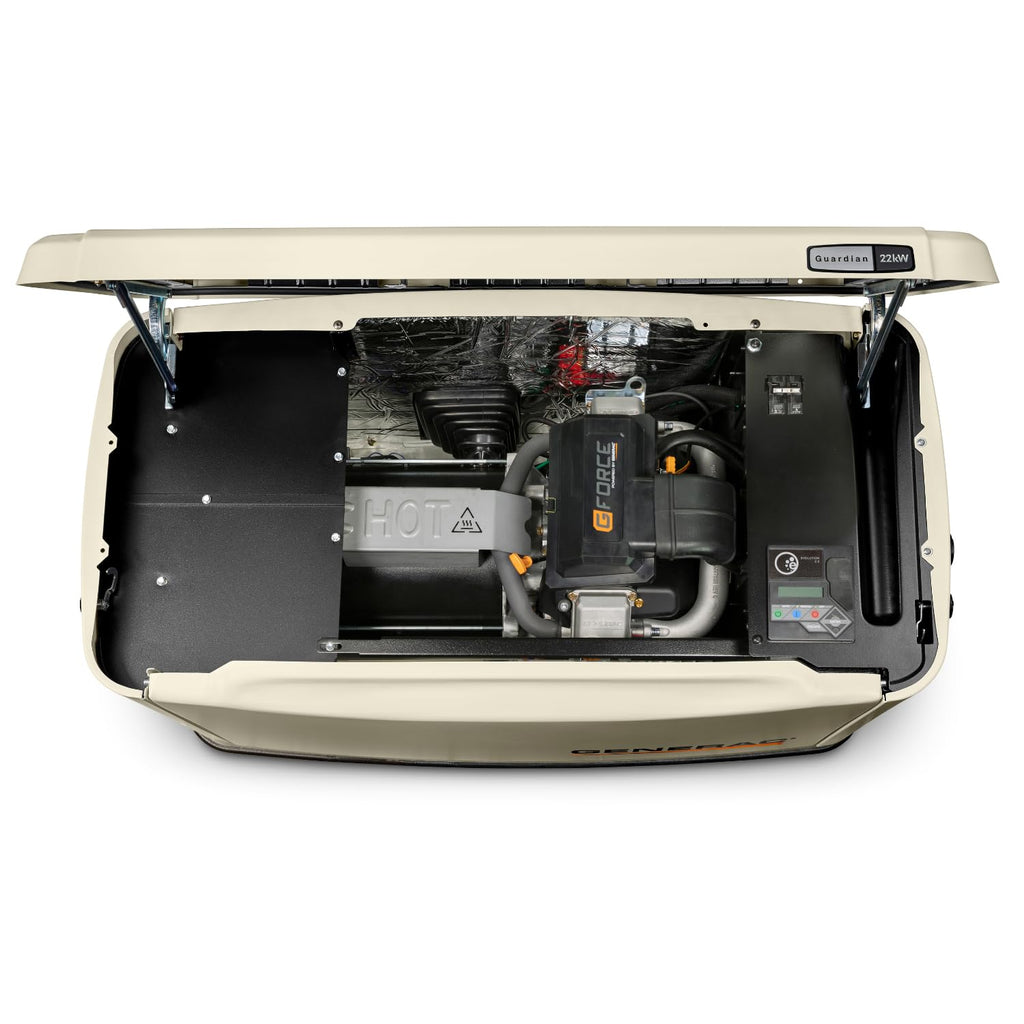 Generac Guardian 22kW Home Generator, Transfer Switch & WiFi Monitoring