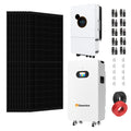 Dawnice 10KW Solar Power System 10PCS 585W Solar Panels 48V 12KW Hybrid Split Solar Inverter 120V/240V, 51.2V 314AH 16KWH LiFePo4 Battery Solar System Compelet Kit