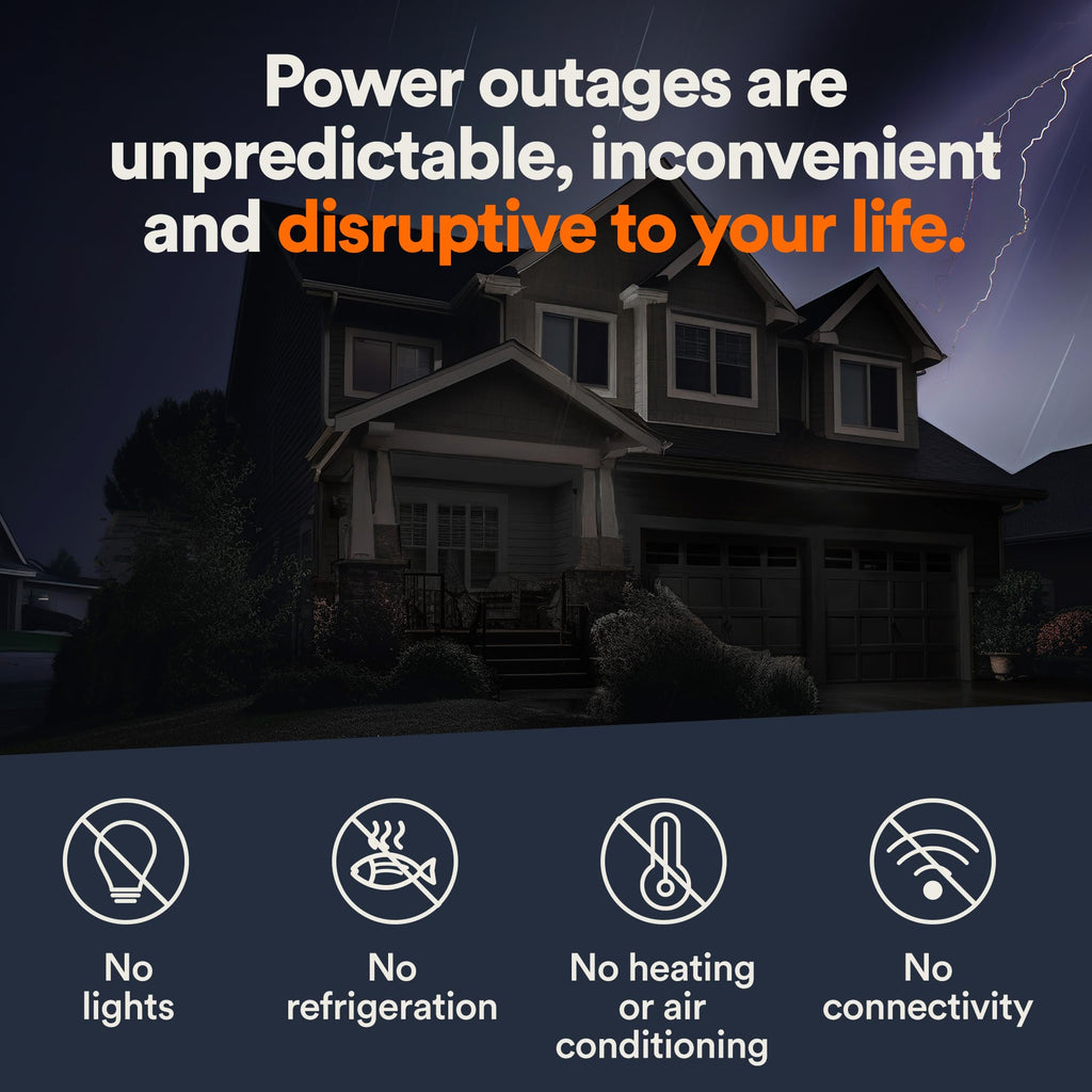 Generac Guardian 24kW Home Generator, Transfer Switch & WiFi Monitoring