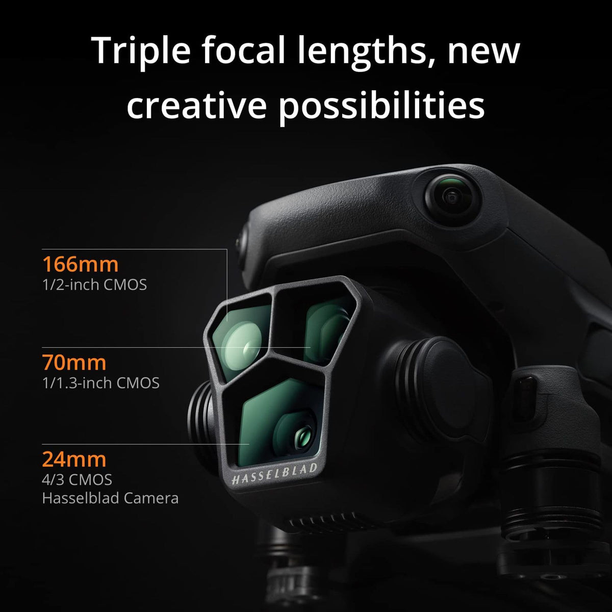 DJI Mavic 3 Pro with RC, Flagship Triple-Camera Drone with 4/3 CMOS Hasselblad 4K Camera, 43-Min Flight Time, 15km HD Video Transmission, FAA Remote ID Compliant, for Adults, Black