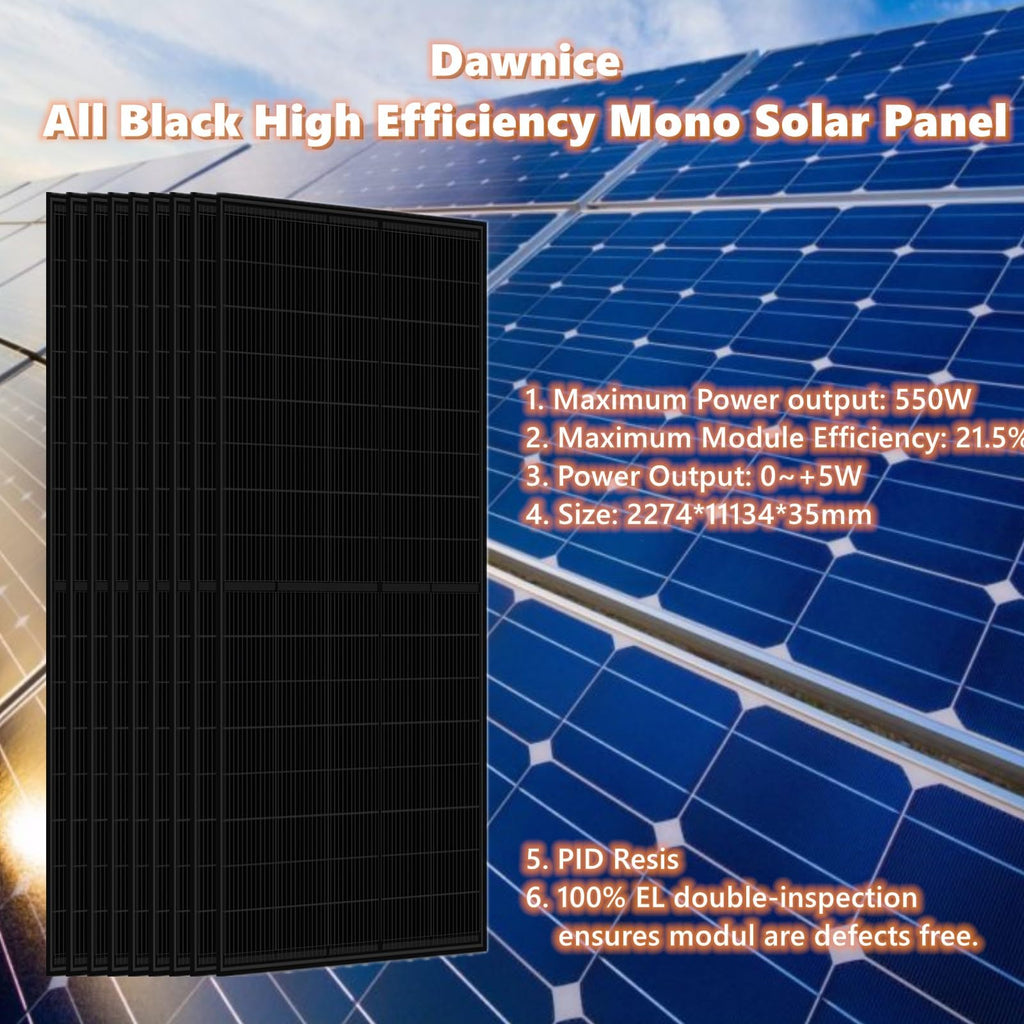 10KWH Hybrid Solar Power System Complete Kit Solar Home Energy Storage System 10PCS 550W Solar Panel (5500W) + 1Set 48V 5KW Split Phase Inverter Built in MPPT + 1Set 10kwh Lithium Battery