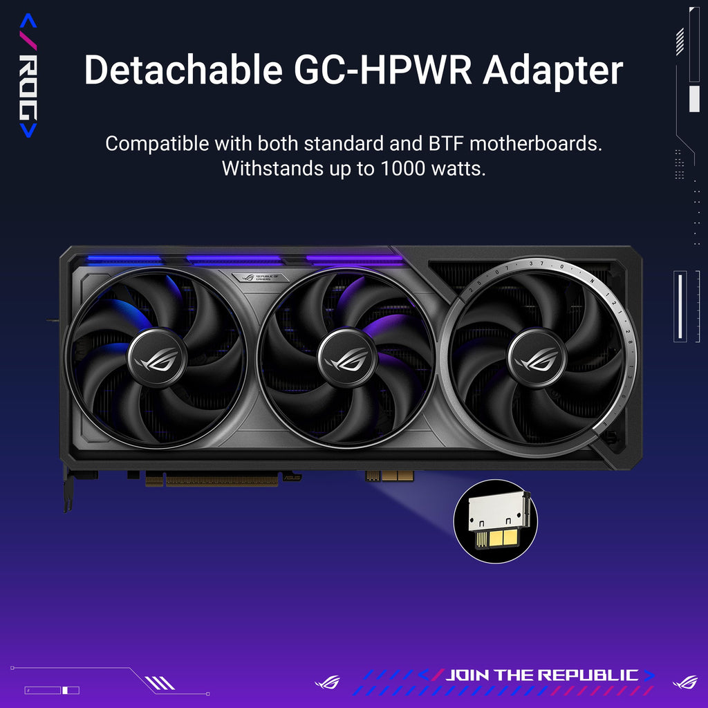 ASUS ROG Astral NVIDIA GeForce RTX 5090 32GB GDDR7 BTF OC Edition Gaming Graphics Card, 3.8-Slot, 1000W Support, 3 Year Warranty