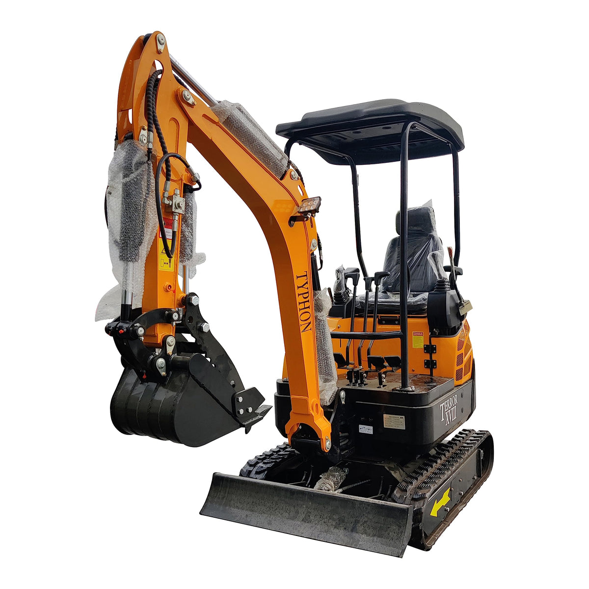 TERROR XVIII 4,000 lbs Mini Excavator - EPA Certified D902 Diesel Engine Machine for Garden, Farms, Parks, Roads – Ideal for Digging, Drilling, Bull-Dozing