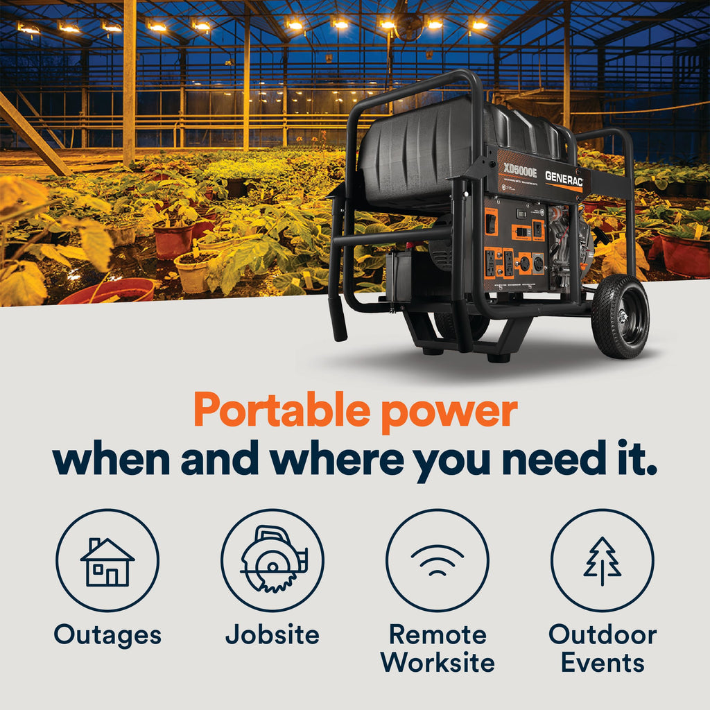 Generac 5,500 Starting Watt Diesel Powered Portable Generator